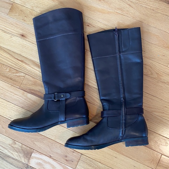 Ralph Knee High Brown Leather Riding Boots size 9 - Picture 2 of 7